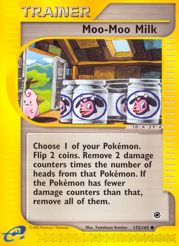 Moo-Moo Milk 155/165 Expedition Base Set Pokémon card