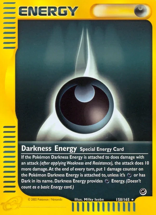 Darkness Energy 158/165 Expedition Base Set Pokémon card