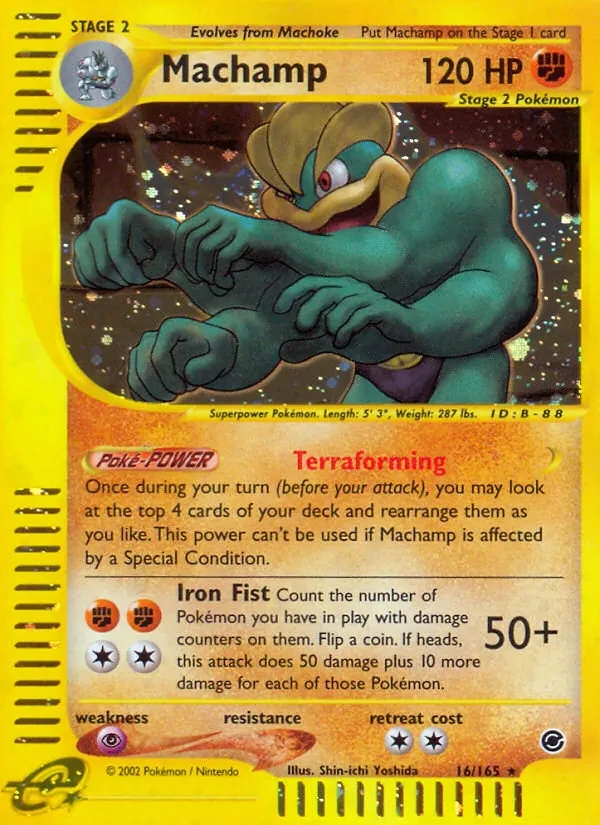 Machamp 16/165 Expedition Base Set Pokémon kaart