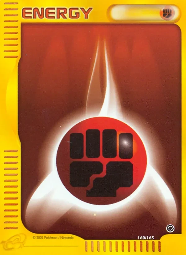 Fighting Energy 160/165 Expedition Base Set Pokémon card