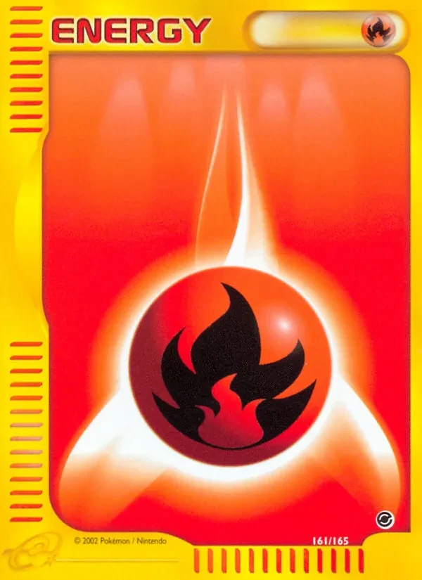 Fire Energy 161/165 Expedition Base Set Pokémon card