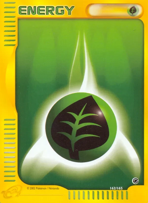 Grass Energy 162/165 Expedition Base Set Pokémon Karte