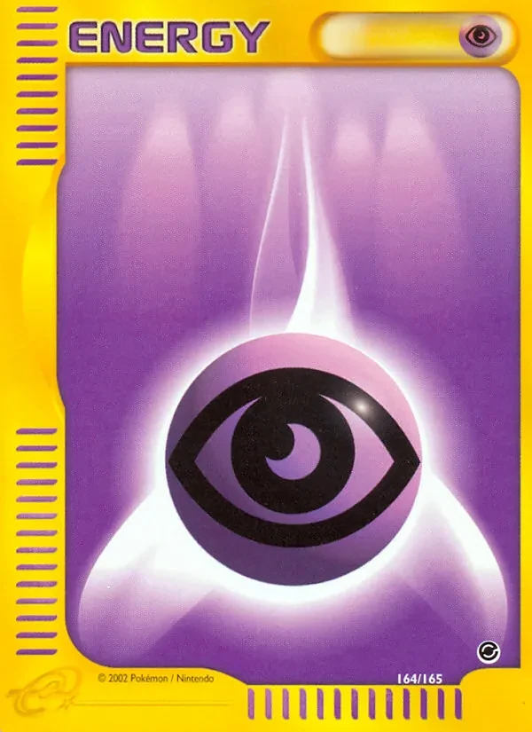 Psychic Energy 164/165 Expedition Base Set Pokémon card