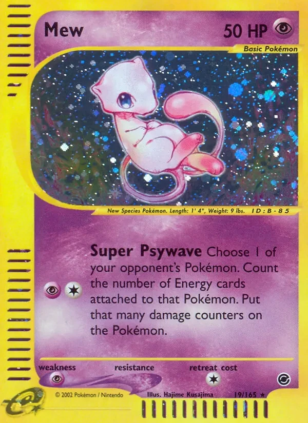 Mew 19/165 Expedition Base Set Pokémon card