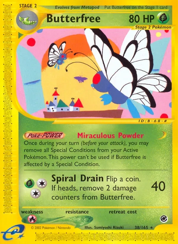 Butterfree 38/165 Expedition Base Set Pokémon Karte
