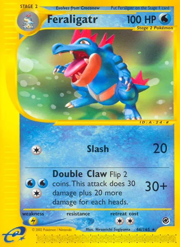 Feraligatr 46/165 Expedition Base Set Pokémon card