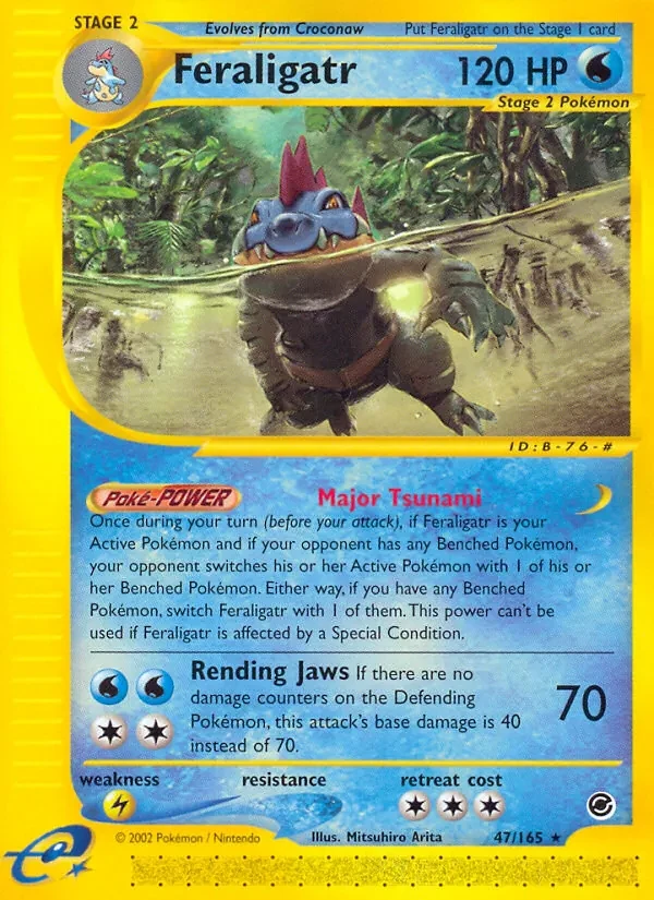 Feraligatr 47/165 Expedition Base Set Pokémon card