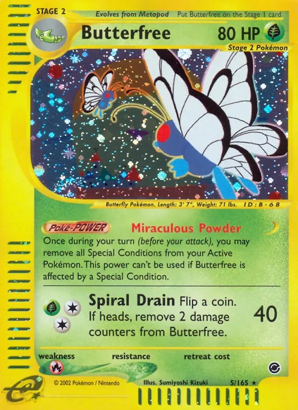 Butterfree 5/165 Expedition Base Set Pokémon card