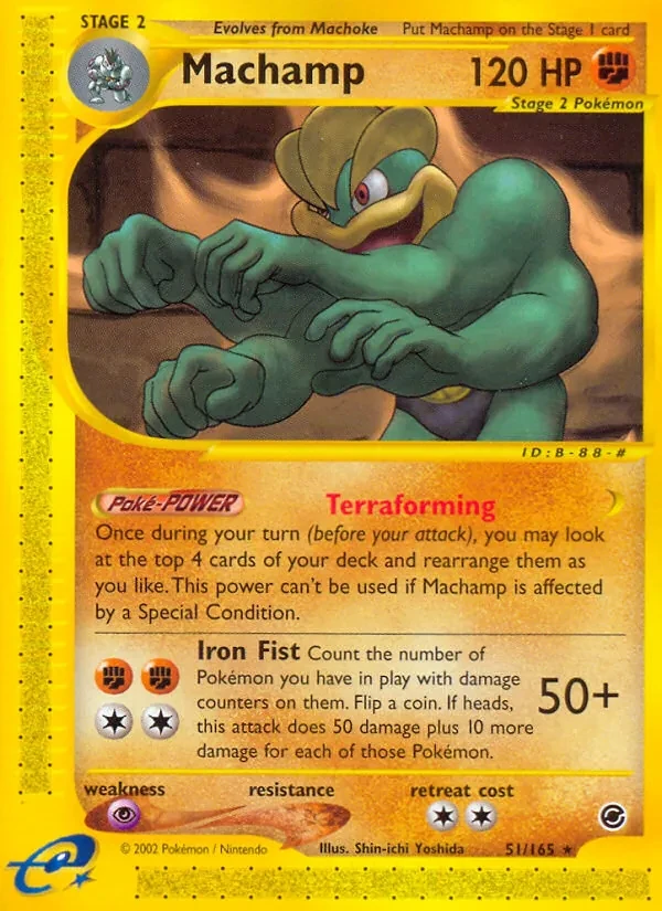 Machamp 51/165 Expedition Base Set Pokémon card