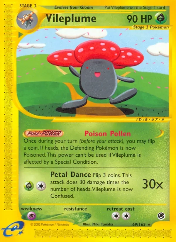 Vileplume 69/165 Expedition Base Set Pokémon Karte
