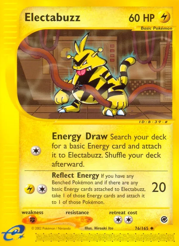 Electabuzz 76/165 Expedition Base Set Pokémon card