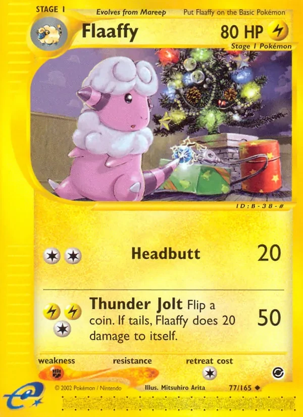 Flaaffy 77/165 Expedition Base Set Pokémon card