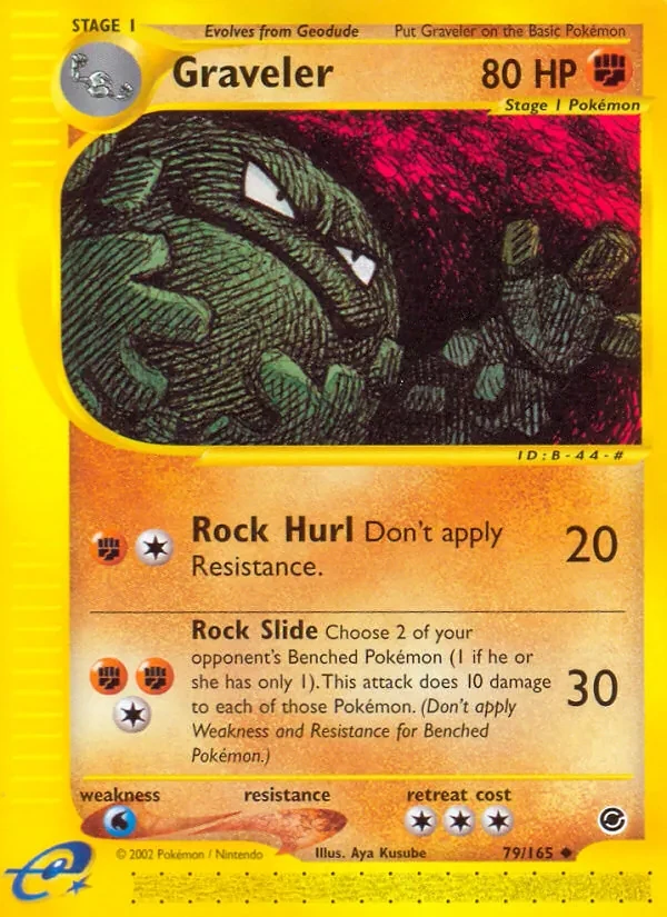 Graveler 79/165 Expedition Base Set Pokémon card