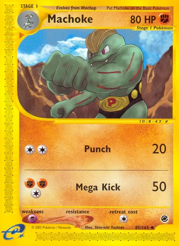 Machoke 85/165 Expedition Base Set Pokémon card