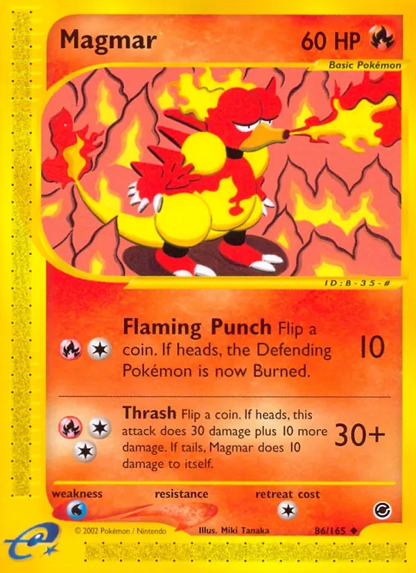 Magmar 86/165 Expedition Base Set Pokémon card