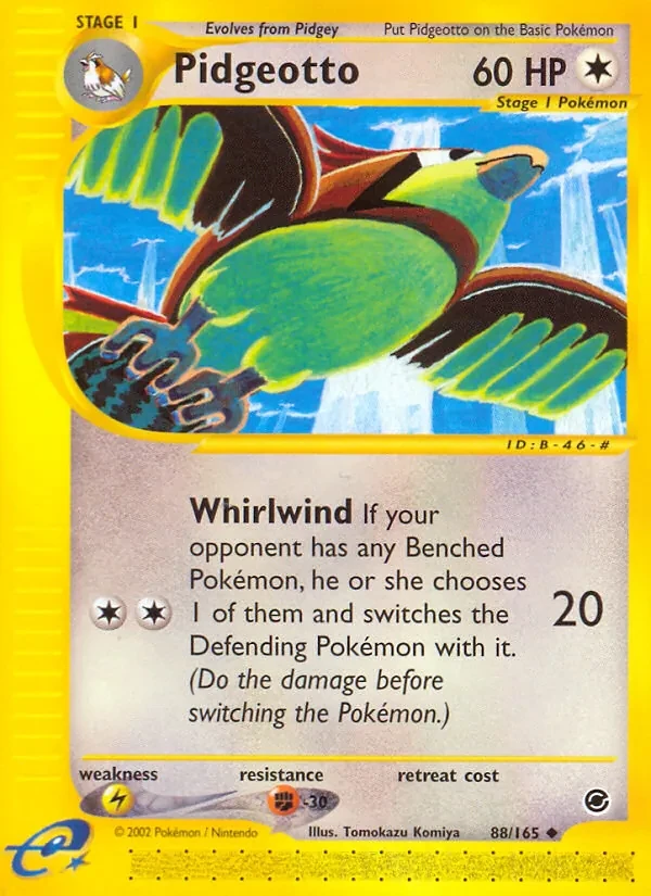 Pidgeotto 88/165 Expedition Base Set Pokémon card