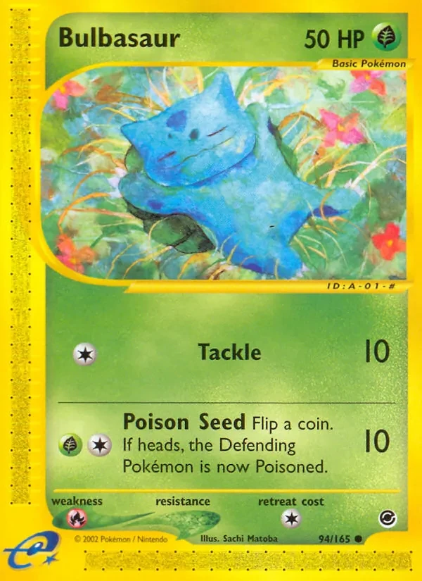 Bulbasaur 94/165 Expedition Base Set Pokémon card