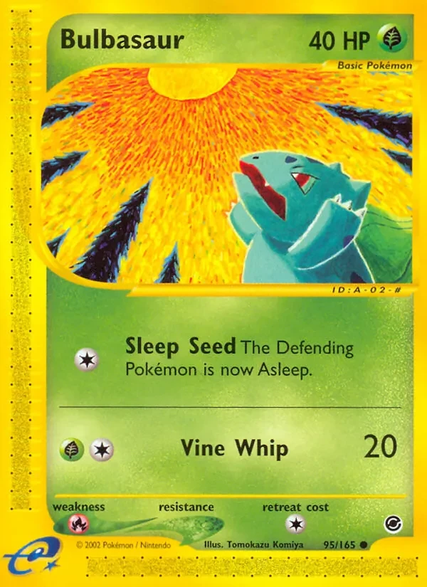 Bulbasaur 95/165 Expedition Base Set Pokémon card