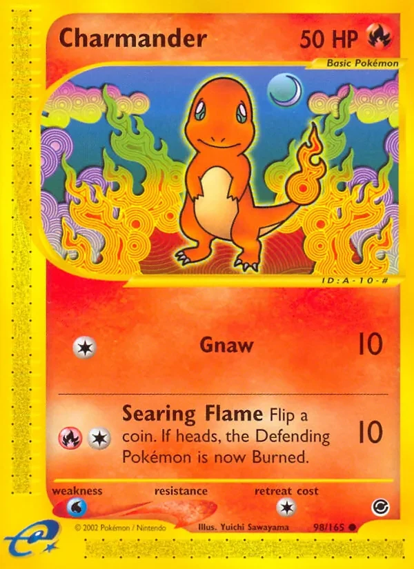 Charmander 98/165 Expedition Base Set Pokémon card