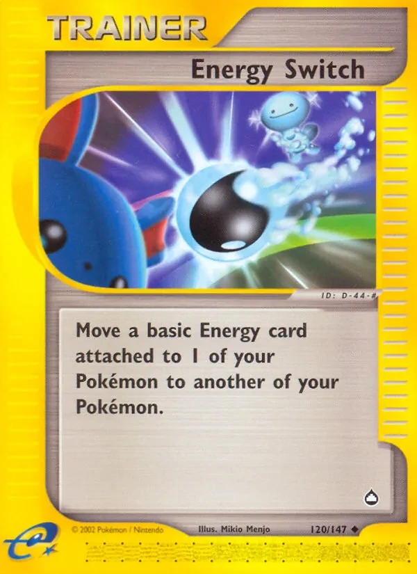 Energy Switch 120/147 Aquapolis Pokémon card