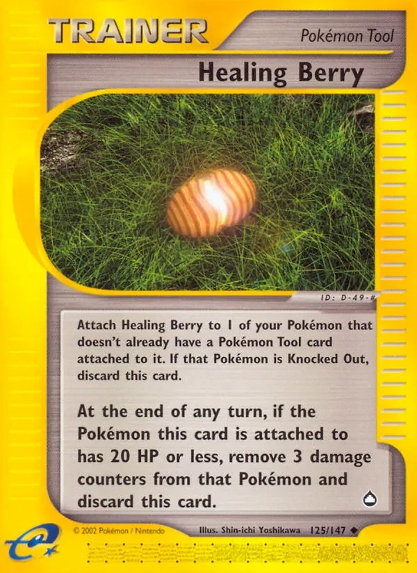 Healing Berry 125/147 Aquapolis Pokémon card