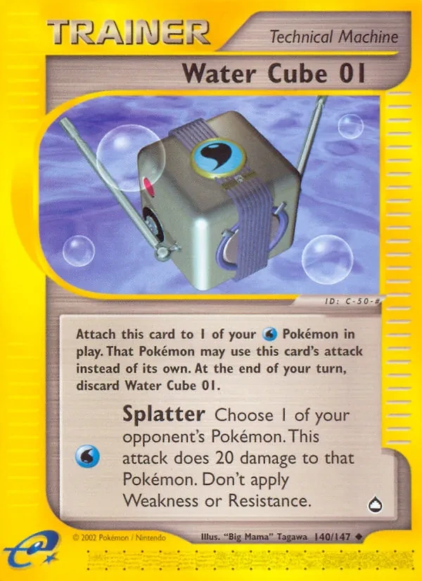 Water Cube 01 140/147 Aquapolis Pokémon card