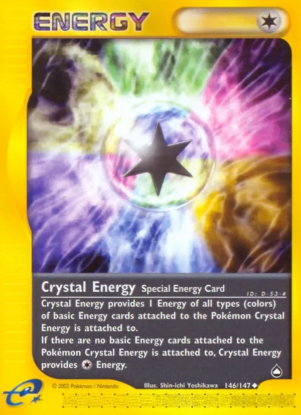 Crystal Energy 146/147 Aquapolis Pokémon card