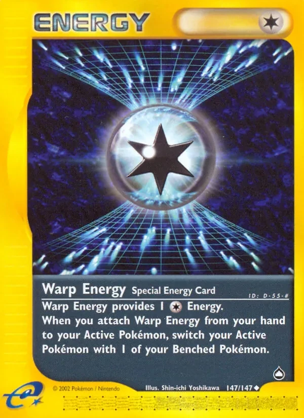 Warp Energy 147/147 Aquapolis Pokémon card