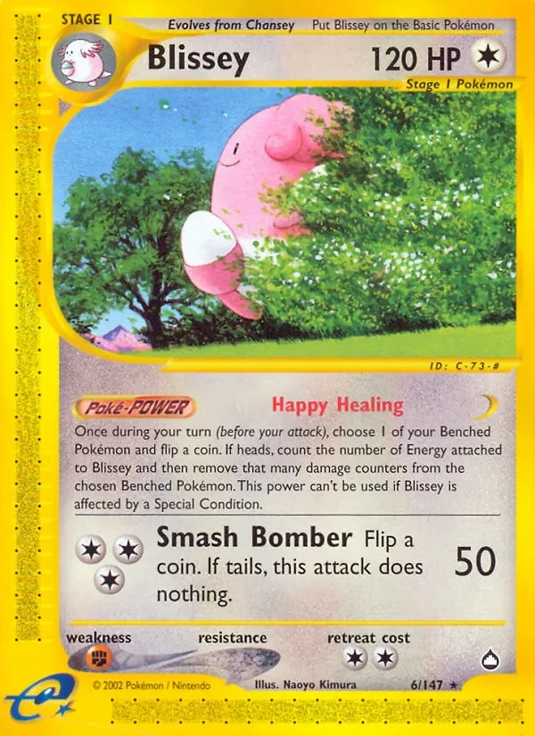 Blissey 6/147 Aquapolis Pokémon card