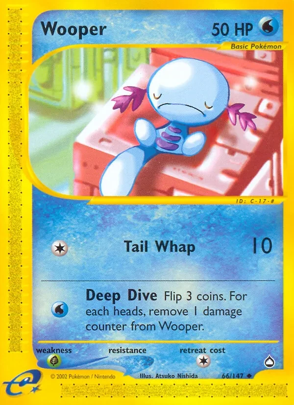 Carta Pokémon Wooper 66/147 Aquapolis