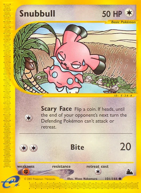 Snubbull 101/144 Skyridge Pokémon card