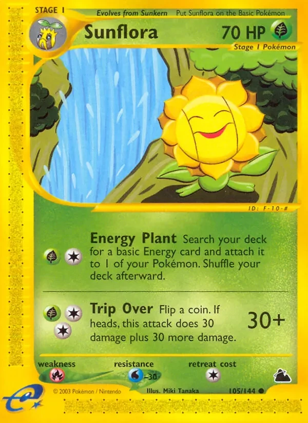 Sunflora 105/144 Skyridge Pokémon card