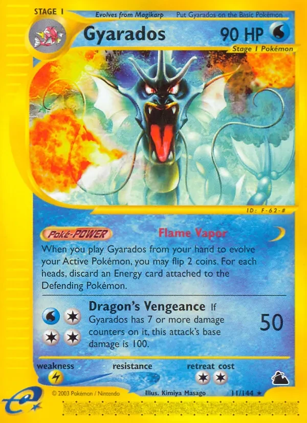 Gyarados 11/144 Skyridge Pokémon card