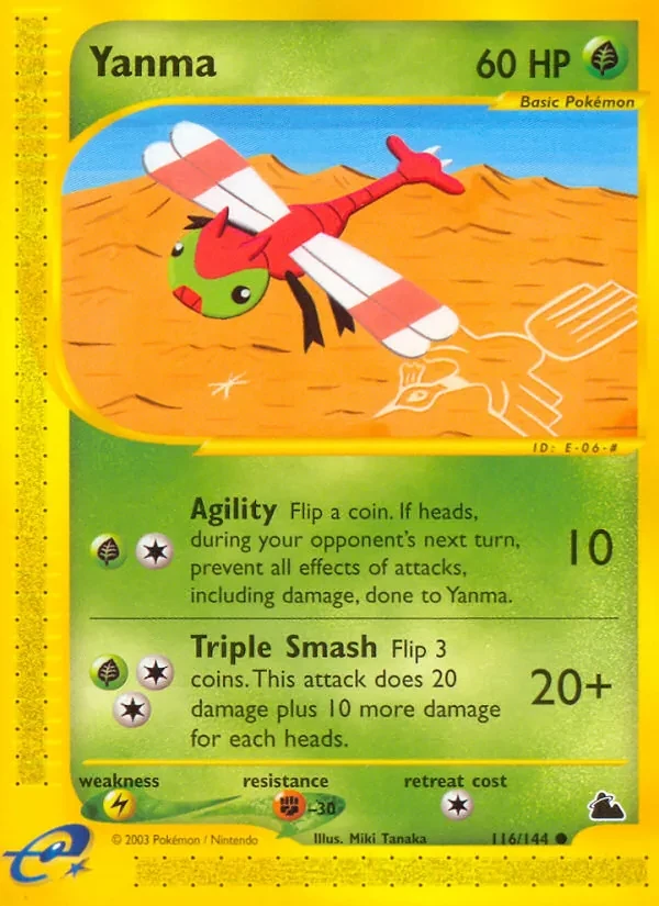 Yanma 116/144 Skyridge Pokémon card