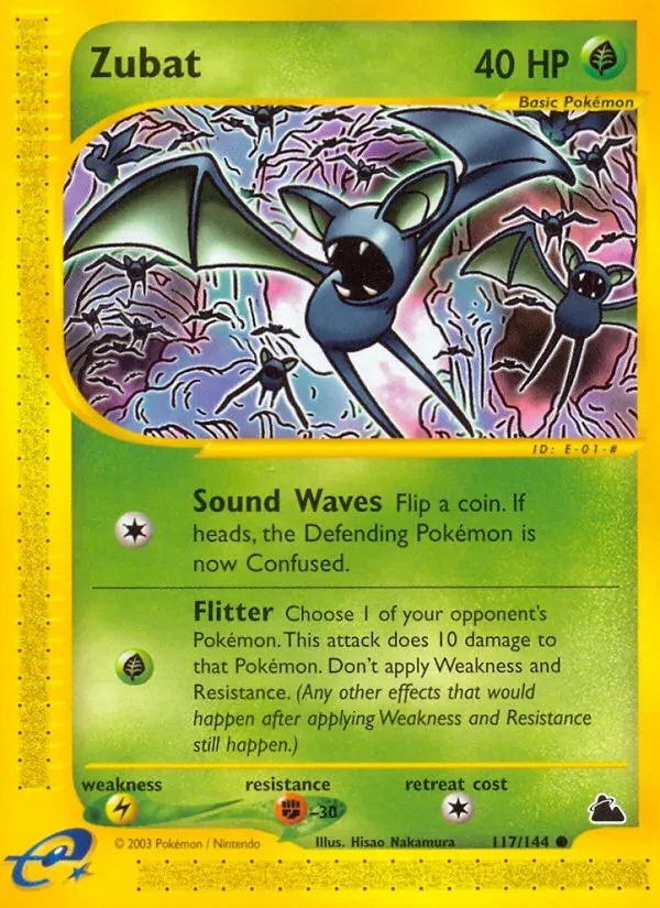 Zubat 117/144 Skyridge Pokémon card