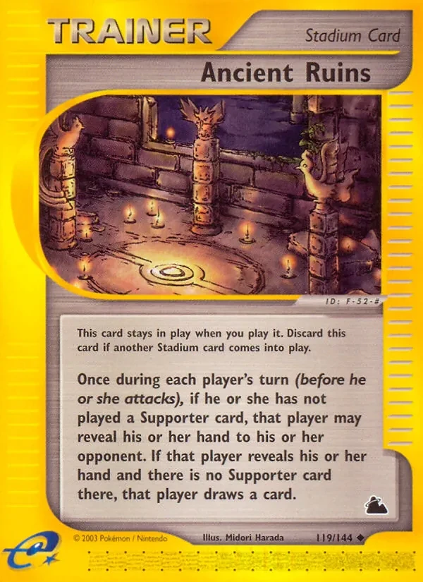 Ancient Ruins 119/144 Skyridge Pokémon card