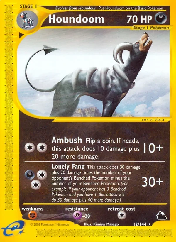 Houndoom 12/144 Skyridge Pokémon Karte