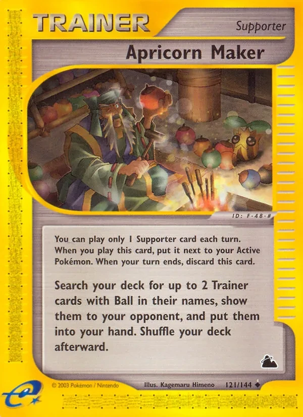 Apricorn Maker 121/144 Skyridge Pokémon card