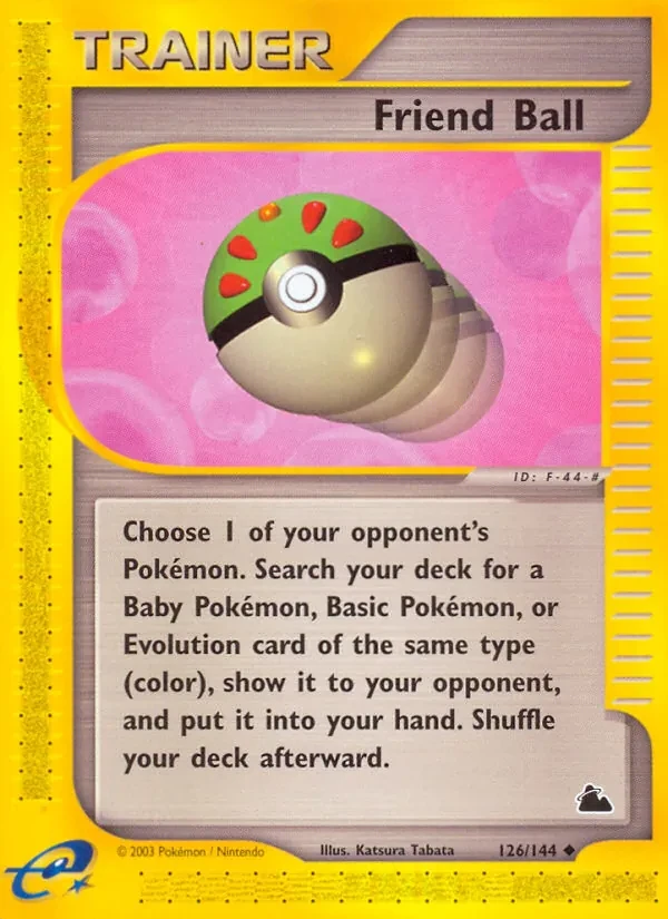 Friend Ball 126/144 Skyridge Pokémon card