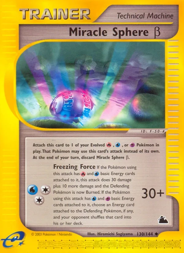 Miracle Sphere β 130/144 Skyridge Pokémon Karte