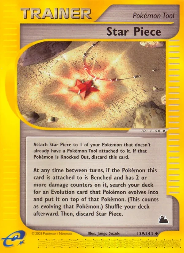 Star Piece 139/144 Skyridge Pokémon Karte
