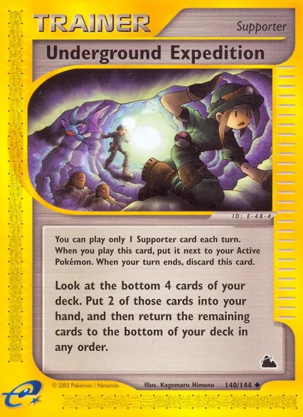 Underground Expedition 140/144 Skyridge Pokémon card