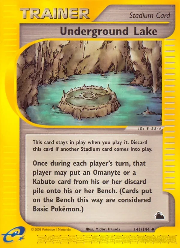 Underground Lake 141/144 Skyridge Pokémon card