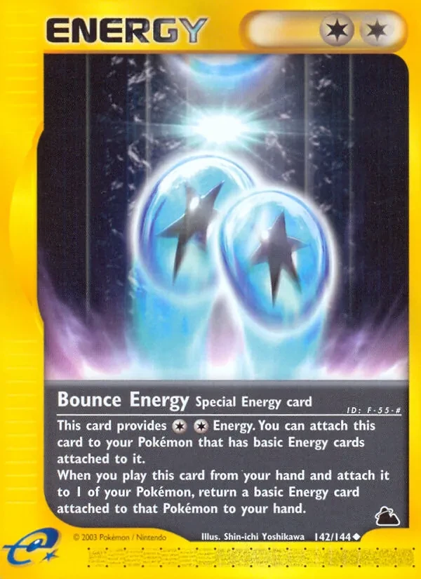 Bounce Energy 142/144 Skyridge Pokémon card