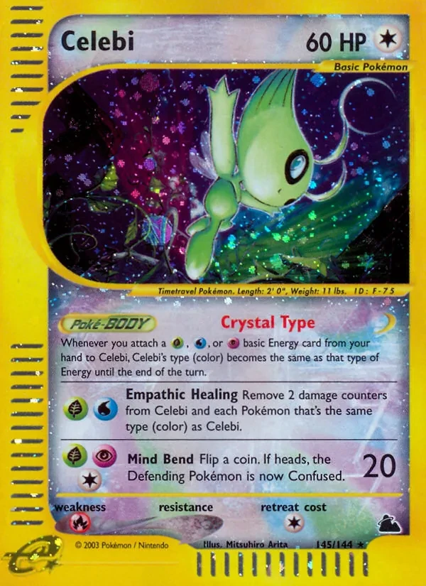 Celebi 145/144 Skyridge Pokémon card