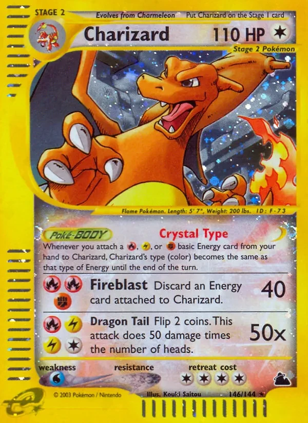 Charizard 146/144 Skyridge Pokémon card
