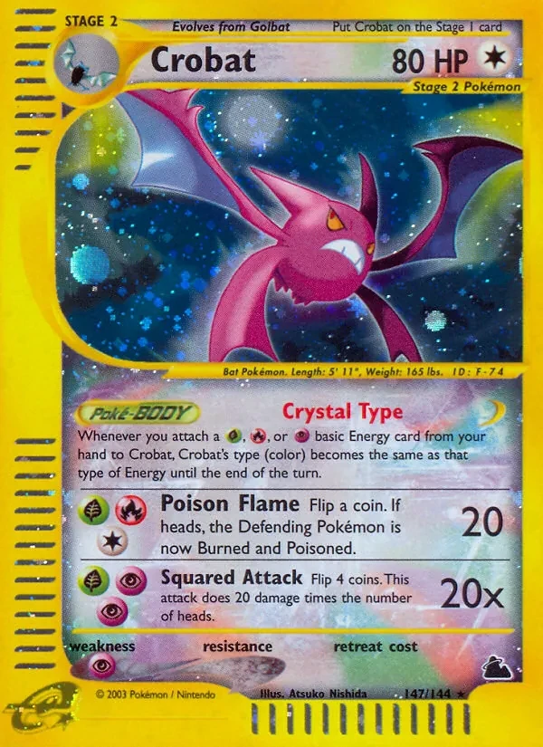Crobat 147/144 Skyridge Pokémon card