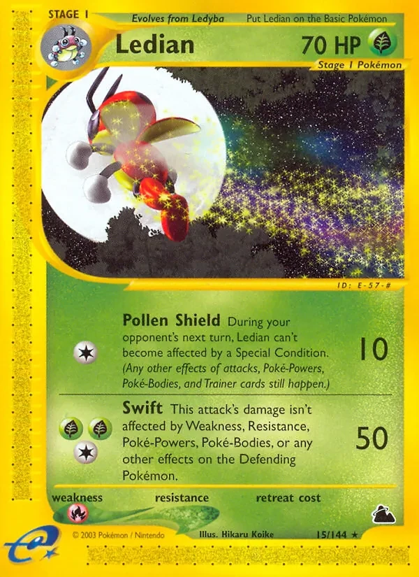 Ledian 15/144 Skyridge Pokémon card