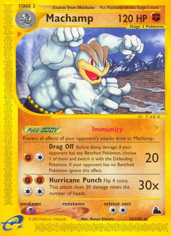 Machamp 16/144 Skyridge Pokémon Karte