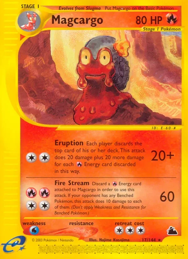 Magcargo 17/144 Skyridge Pokémon card